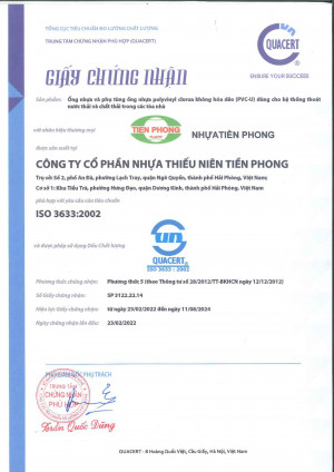 GCN Ống và Phụ tùng uPVC TC ISO 3633